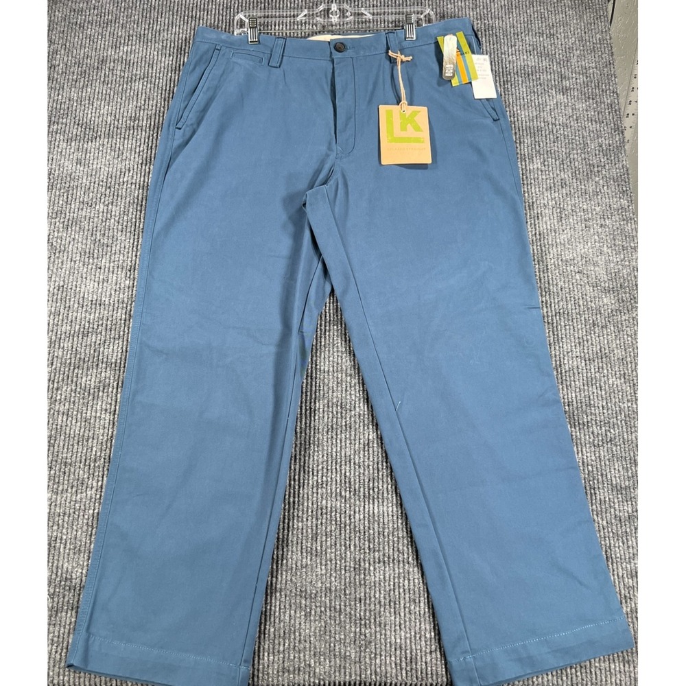 Life Khaki Haggar Pants Mens 38x30 Blue Chino Casual Comfort Dress Work New